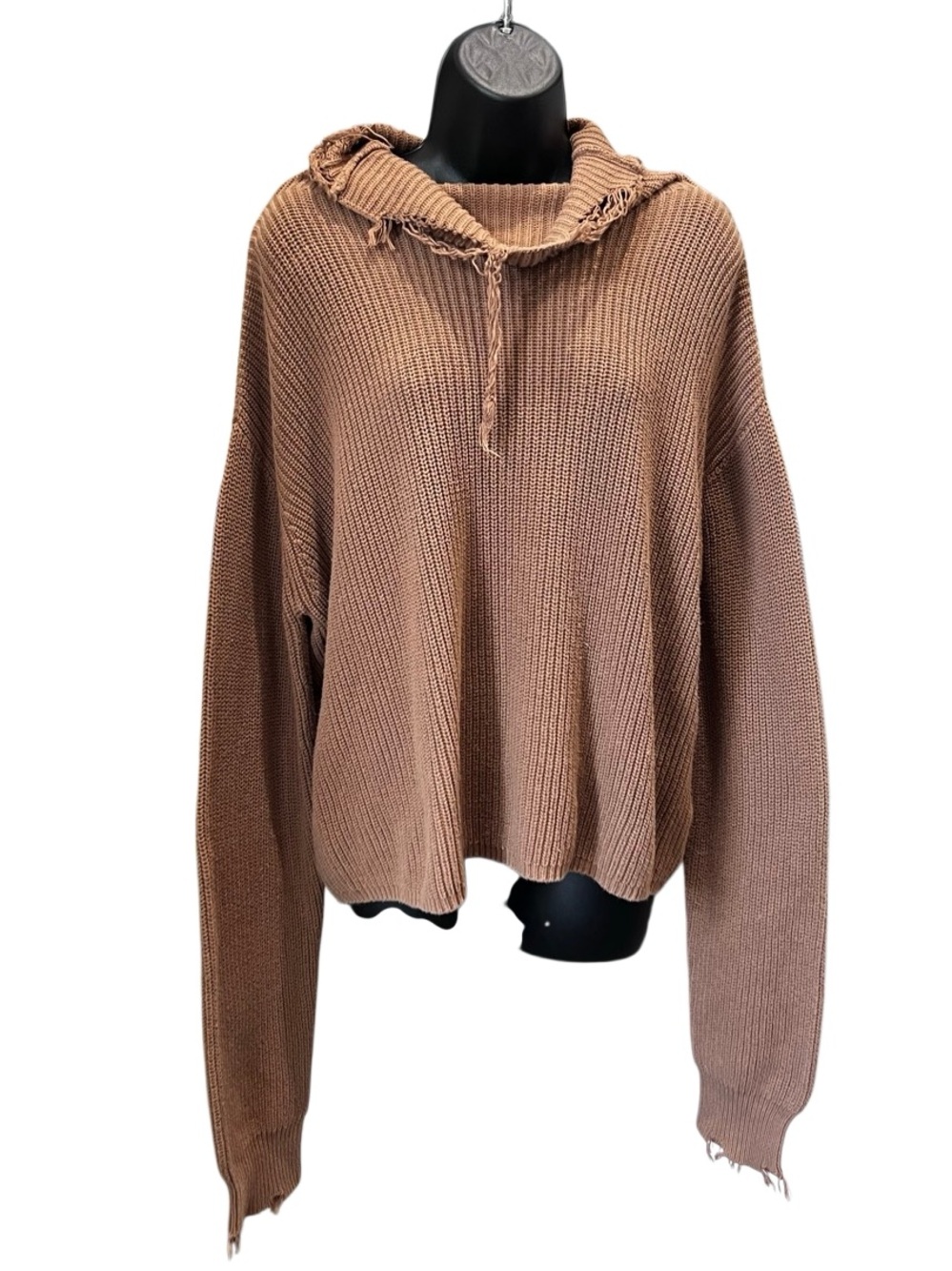 PISTOLA Brandy Turtleneck knitted distressed oversized Sweater Size Small